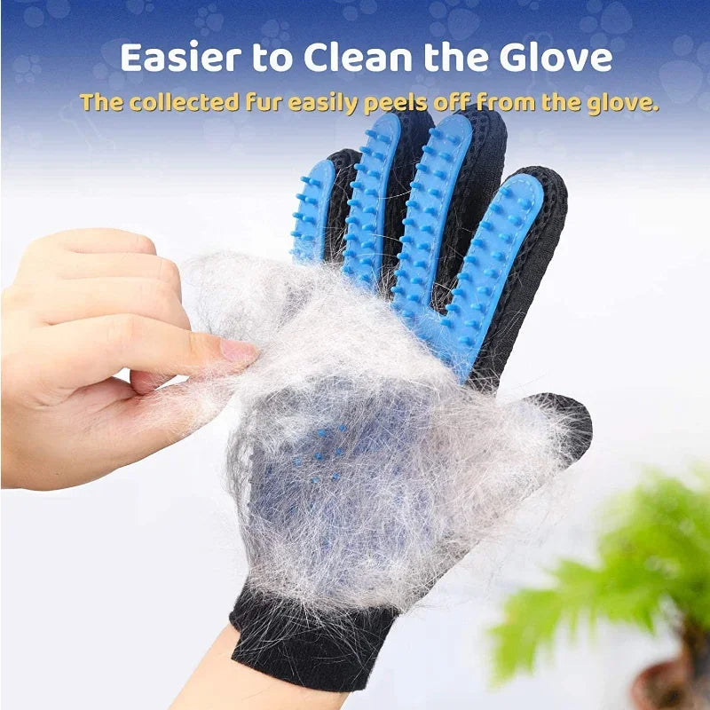 2-Sided Pet Grooming Glove – De-Shedding & Bathing Mitt