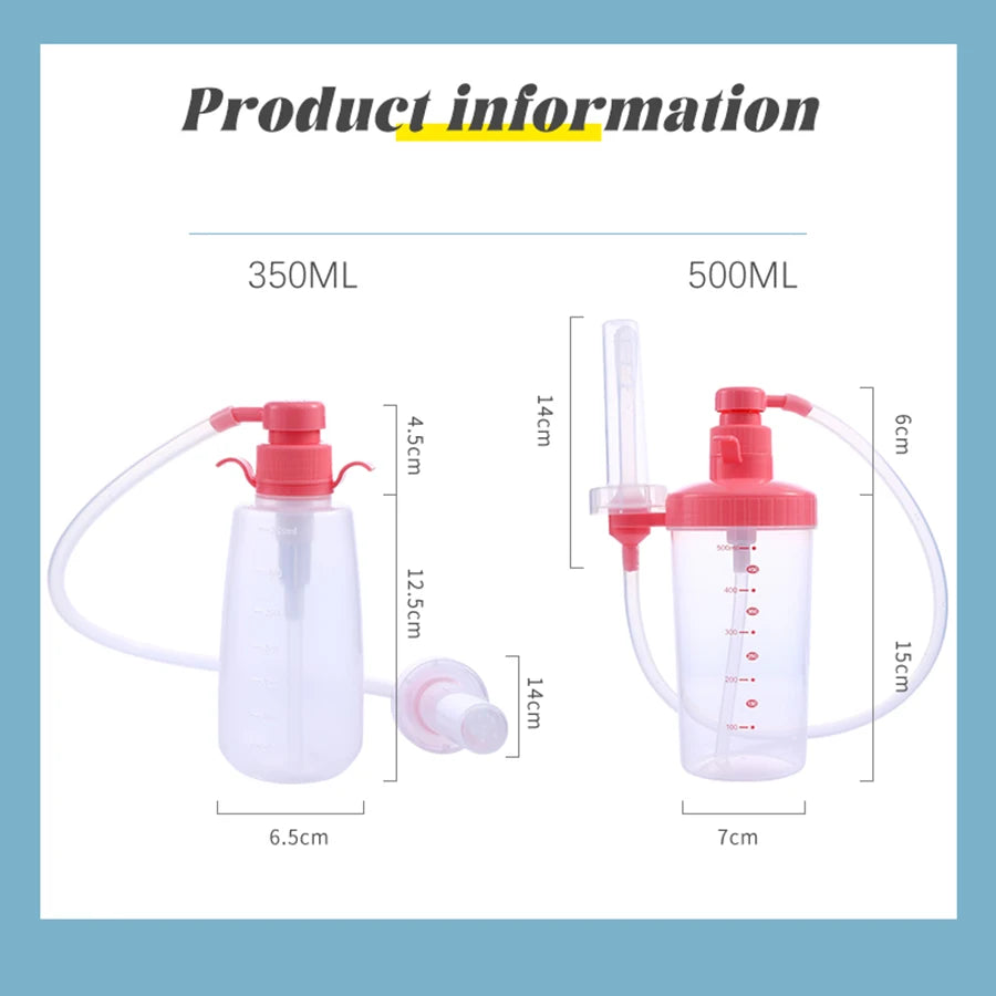 Reusable Personal Rinse Bottle with Interchangeable Nozzles