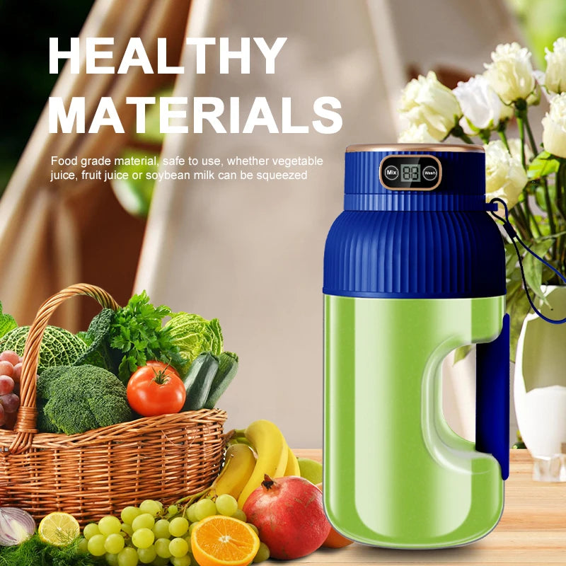 1000ML Portable USB Juicer Blender – 18W | Auto Pulp Ejection | Citrus & Smoothie | USB Rechargeable