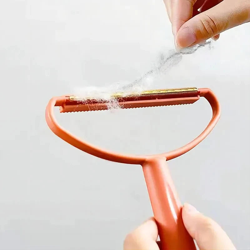 Double-Sided Lint Remover & Fabric Shaver – Copper Blade | Removes Pet Hair & Lint | Clothes & Furniture