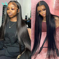 HD Lace Front Wig – Bone Straight Human Hair | 13x4, 13x6 & 360 | 180 & 200 Density | 20"–44"
