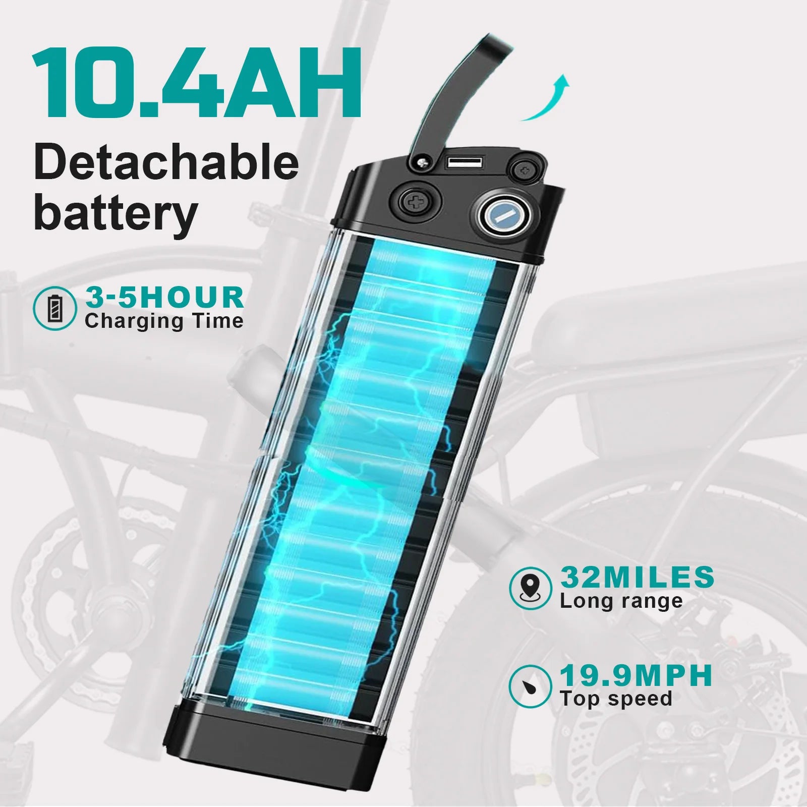 14-Inch Folding Electric Bike – 560W Motor, Removable 48V Battery