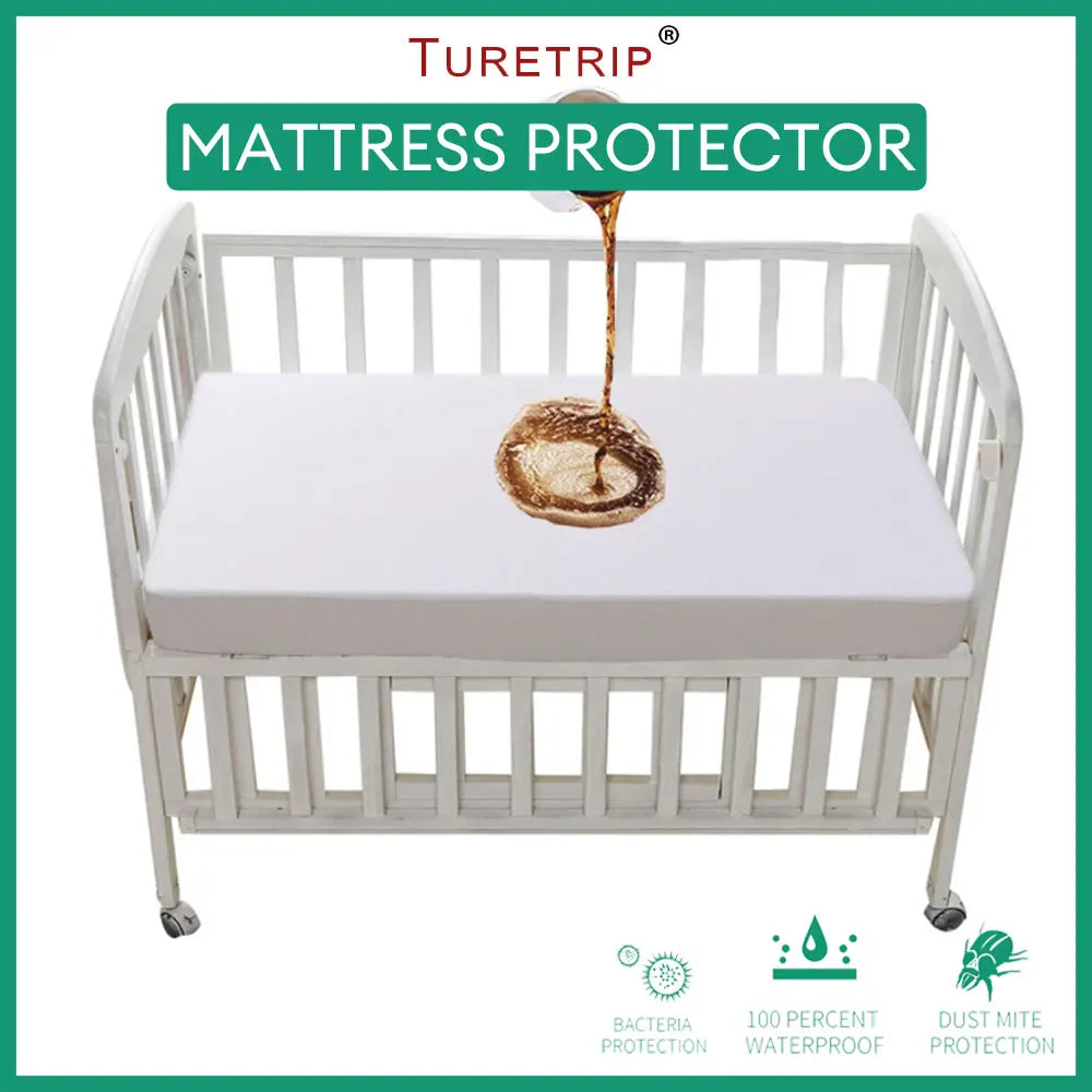 Waterproof Baby Crib Mattress Protector – Fitted & Breathable