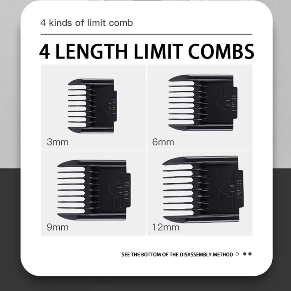 Professional Pet Grooming Clipper Kit – Rechargeable | Quiet | Titanium Ceramic Blade | 4–15 Piece Sets