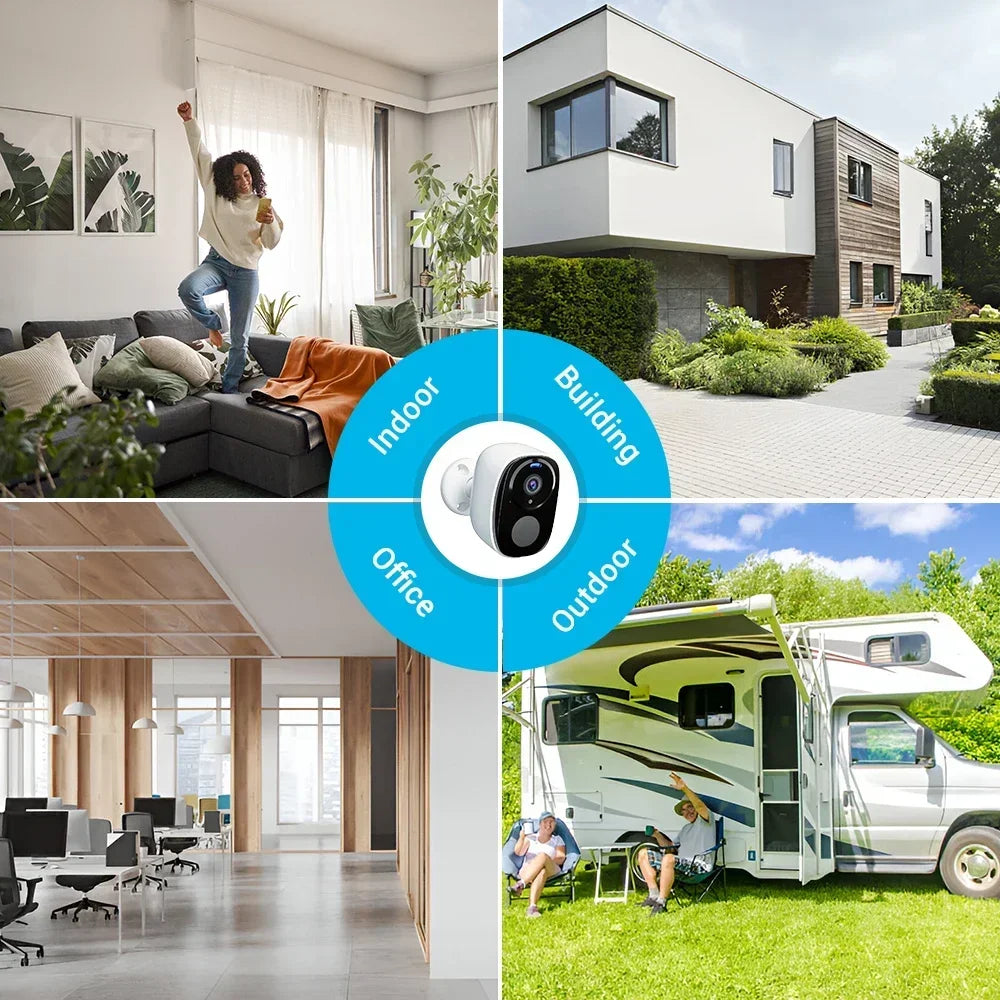 2K 5MP Solar & Battery Wireless Security Camera – Color Night Vision