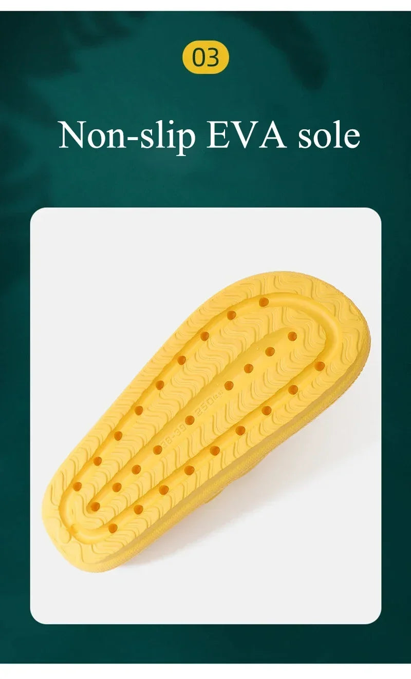 EVA Thick Sole Cloud Comfort Slippers – 4cm Cushioned Sole | Unisex | 11 Colors | Sizes 34–47