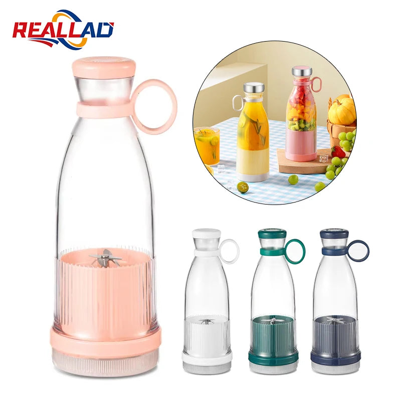 Portable USB Juicer Blender Cup – 6-Blade Rechargeable Smoothie Maker for On-the-Go