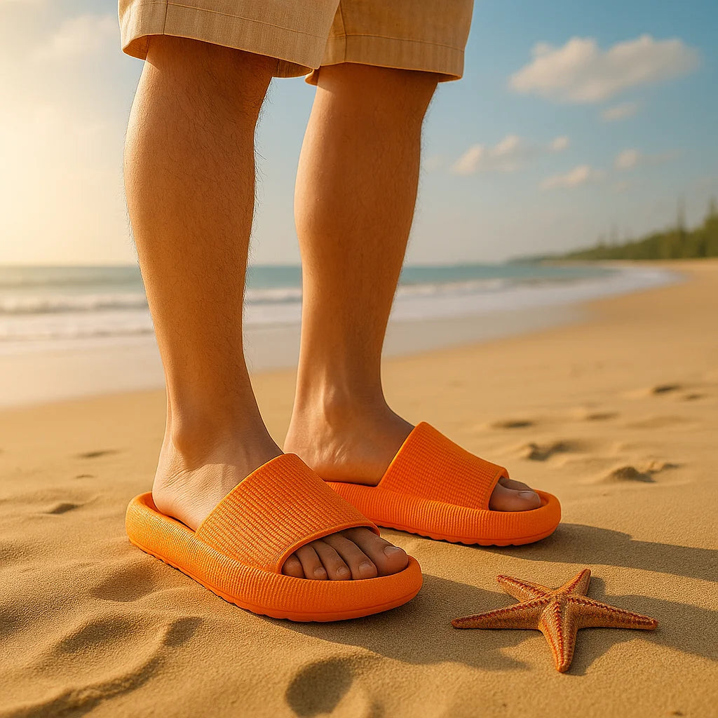 EVA Thick Sole Cloud Comfort Slippers – 4cm Cushioned Sole | Unisex | 11 Colors | Sizes 34–47