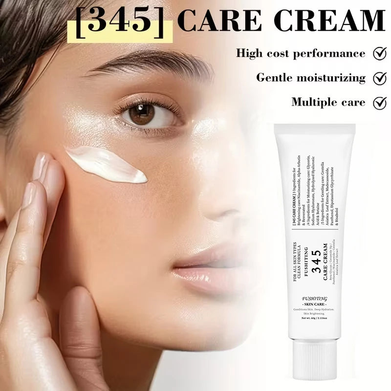 345 Korean Skincare – Moisturizing Face Cream, Eye Cream & Toner