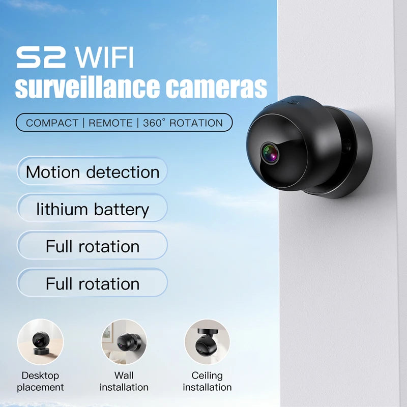 Mini 1080P WiFi Security Camera – Night Vision & Magnetic Mount