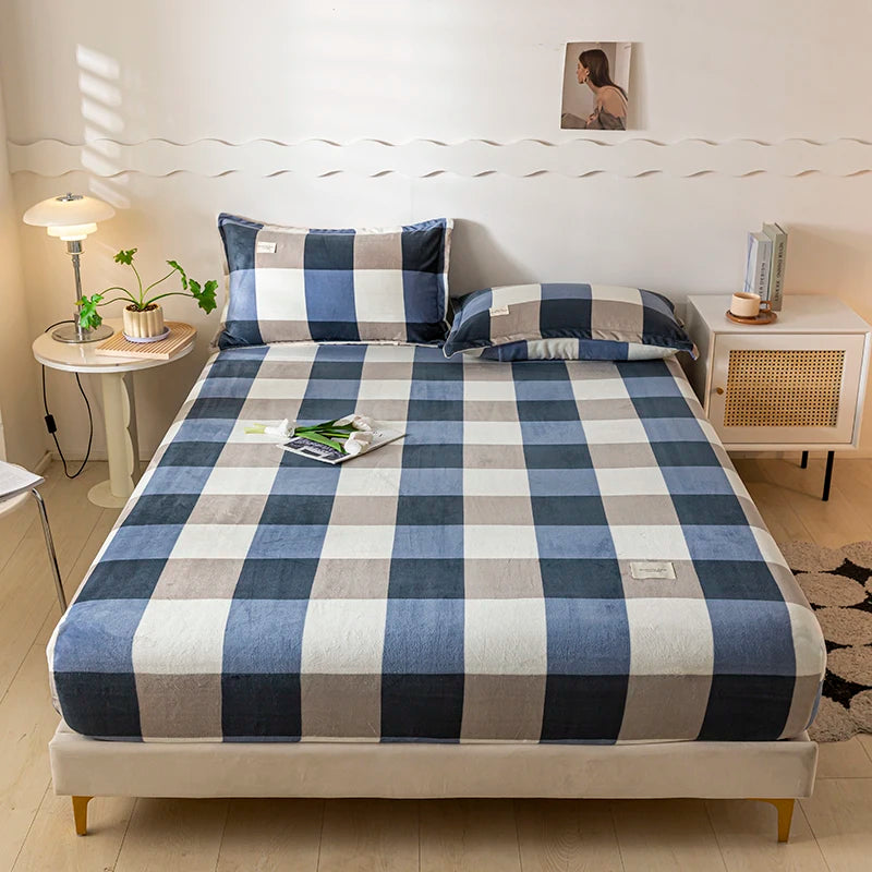 Velvet Thermal Mattress Cover – Plush Winter Bed Cover in Multiple Sizes