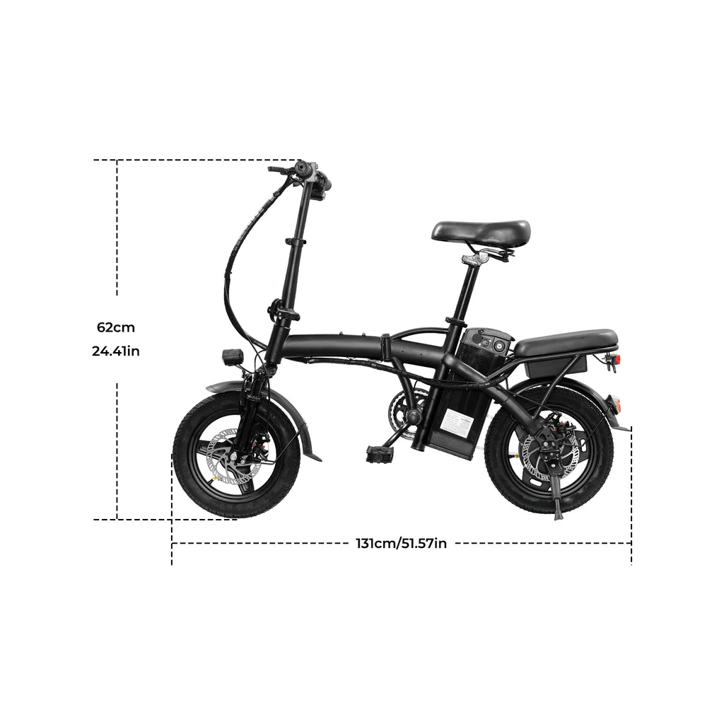 14-Inch Folding Electric Bike – 560W Motor, Removable 48V Battery