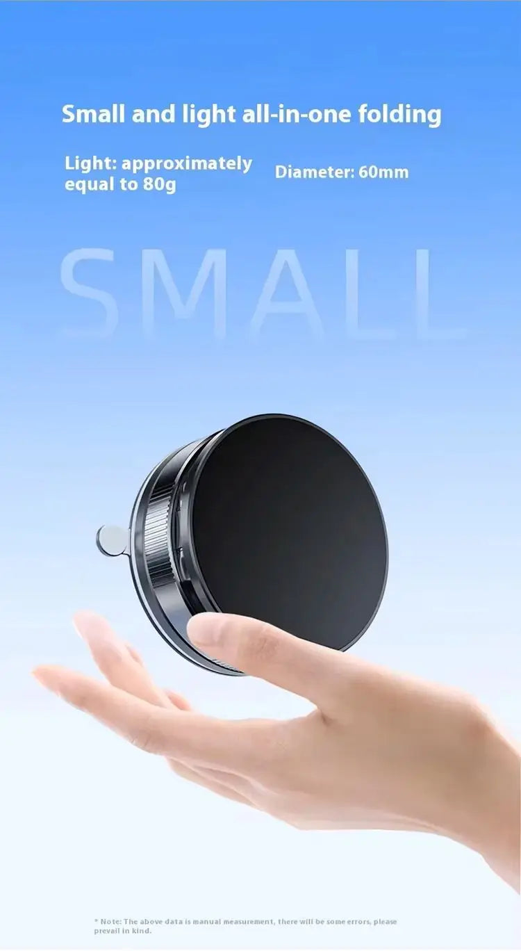 Magnetic Car Phone Mount with Suction Cup – 16 Magnets | 360° Rotation | Dashboard & Windshield | Universal Fit | White & Black