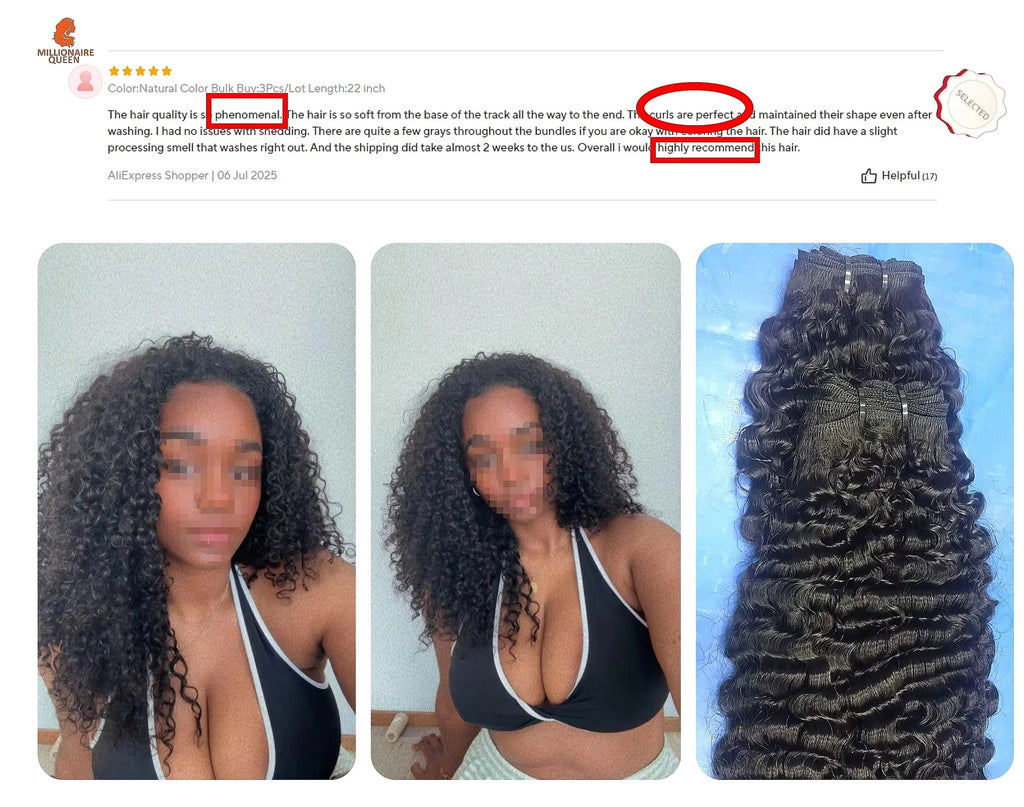 Millionaire Queen 3C4A Burmese Curly Human Hair | 100% Virgin Remy | Bundles, 13x4 HD Frontal & 4x4 HD Closure | 14–26 Inches