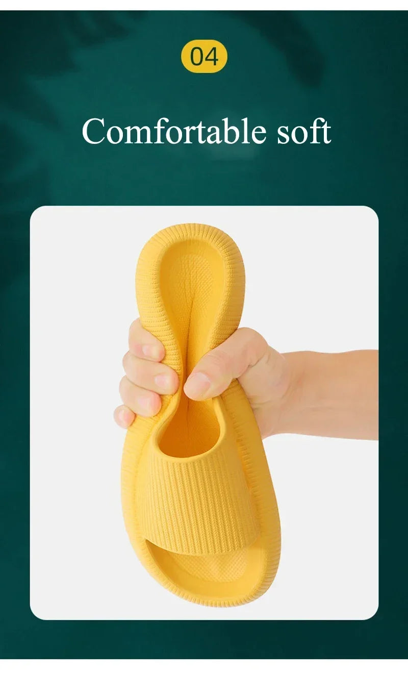 EVA Thick Sole Cloud Comfort Slippers – 4cm Cushioned Sole | Unisex | 11 Colors | Sizes 34–47