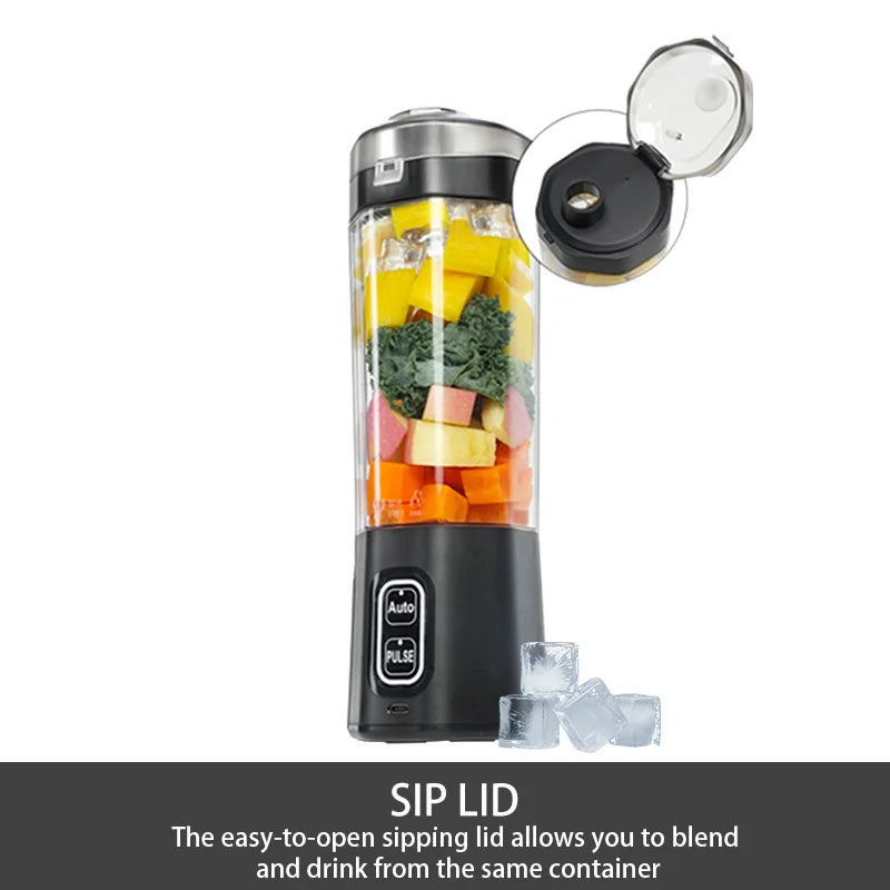 KIRAINAFLY HD-11 Portable Blender – 700ml USB Rechargeable Smoothie Maker for Travel & Gym