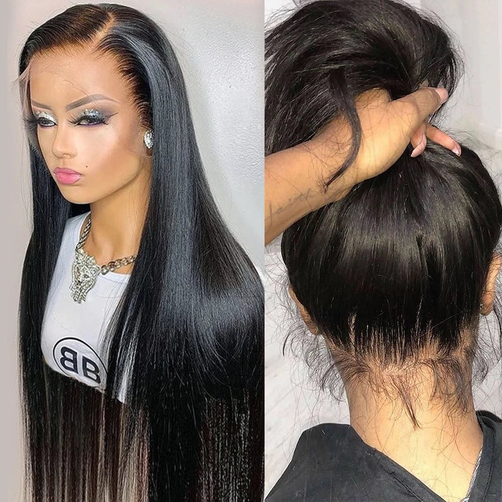 HD Lace Front Wig – Bone Straight Human Hair | 13x4, 13x6 & 360 | 180 & 200 Density | 20"–44"