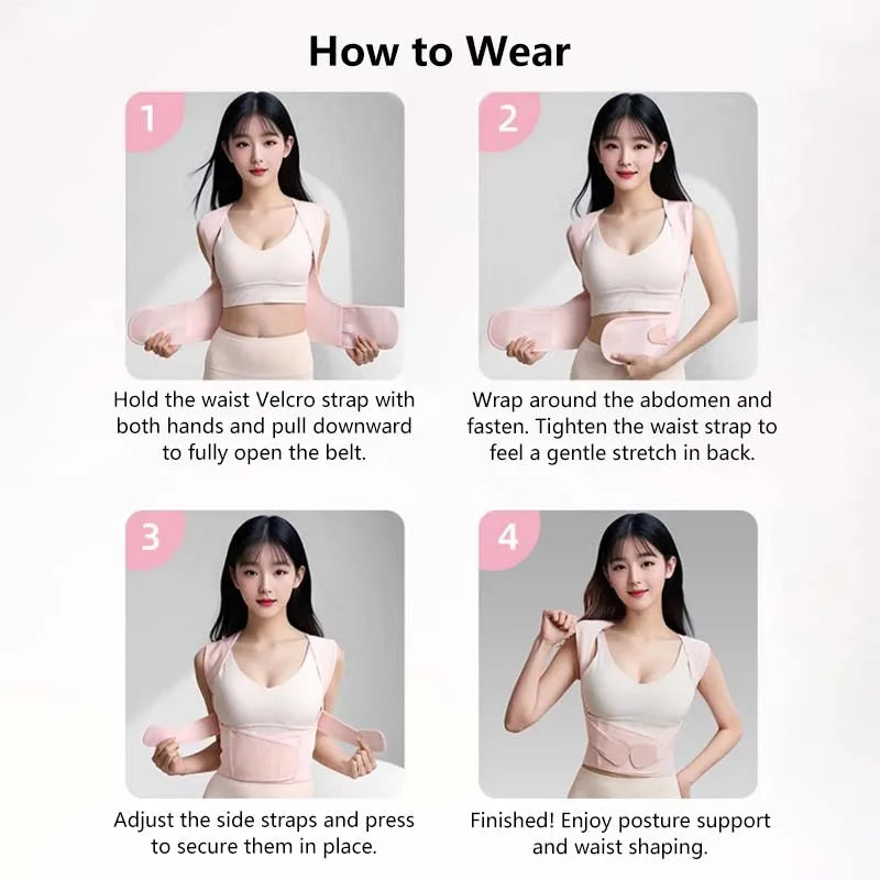 Adjustable Posture Support Belt – Unisex Back & Waist Brace
