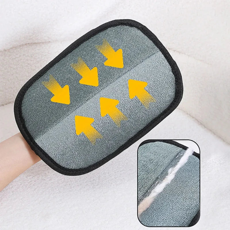 Double-Sided Pet Grooming & Hair Remover Glove – Self-Cleaning | Massage Brush | Cats & Dogs | 1-3 Pack
