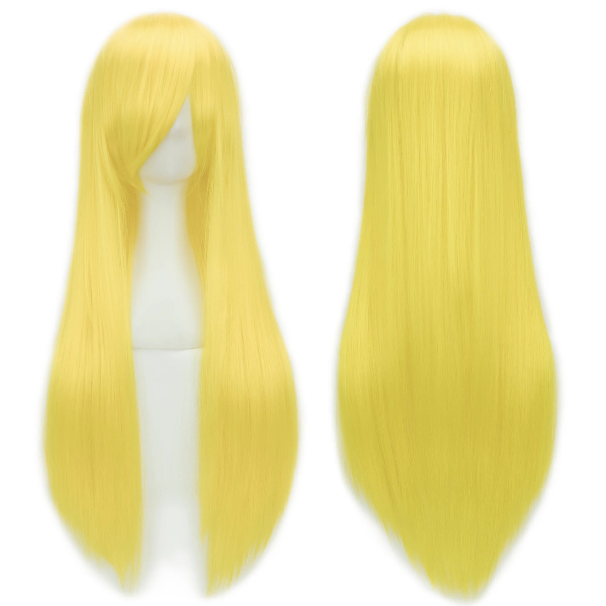 32" Long Straight Cosplay Wig – Heat Resistant Synthetic Hair, 120% Density | 36 Colors | Anime, Halloween & Party