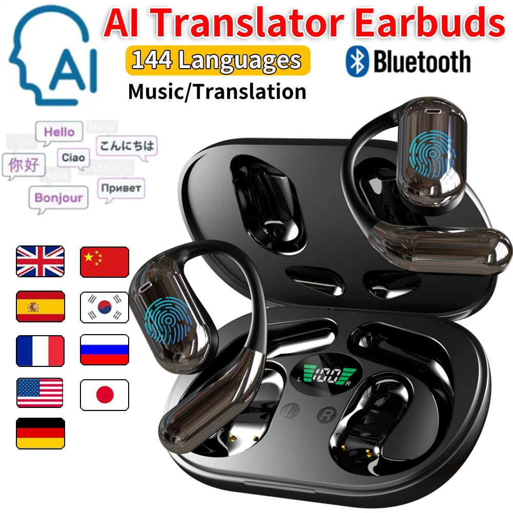 3-in-1 Real-Time Translation Earbuds