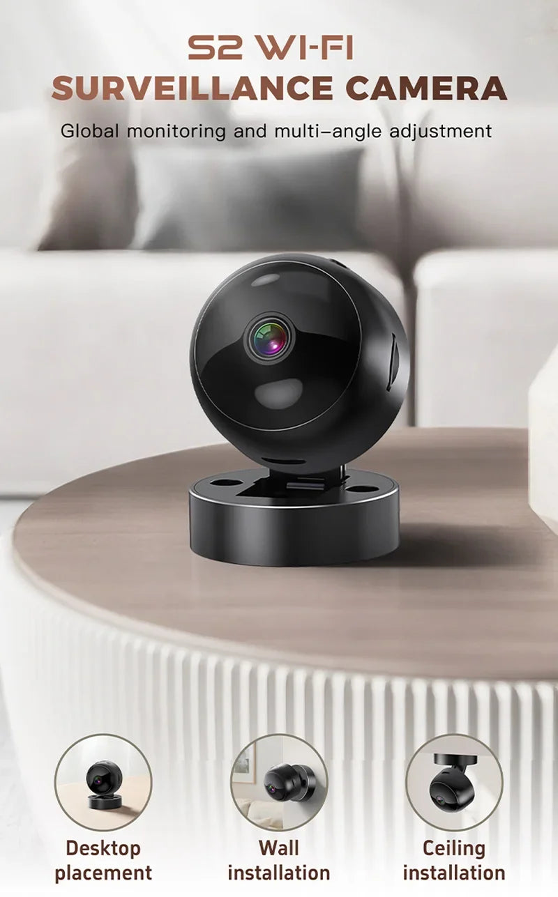 Mini 1080P WiFi Security Camera – Night Vision & Magnetic Mount