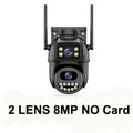 HONTUSEC 3-Lens PTZ WiFi Security Camera | 12MP | 8x Zoom | AI Auto-Tracking | Color Night Vision | IP66 | iCSee