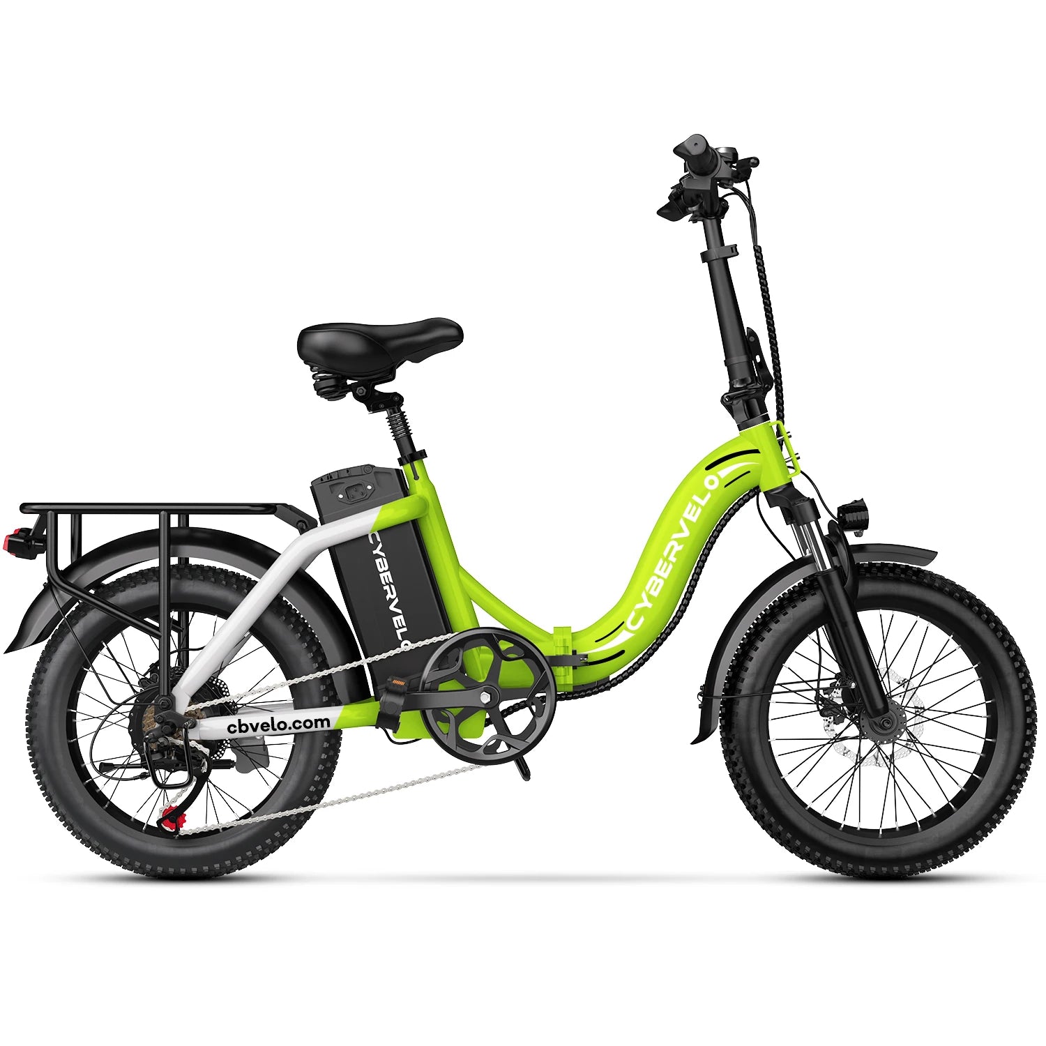 Cybervelo Foldable Fat Tire Electric Bike – 1000W