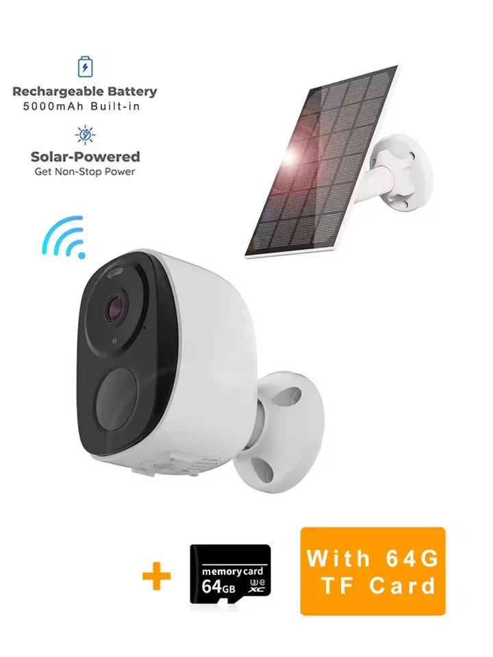 Niye BW4 2K Outdoor WiFi Security Camera | Battery & Solar Powered | Color Night Vision | Spotlight Siren | IP66 | 2-Way Audio
