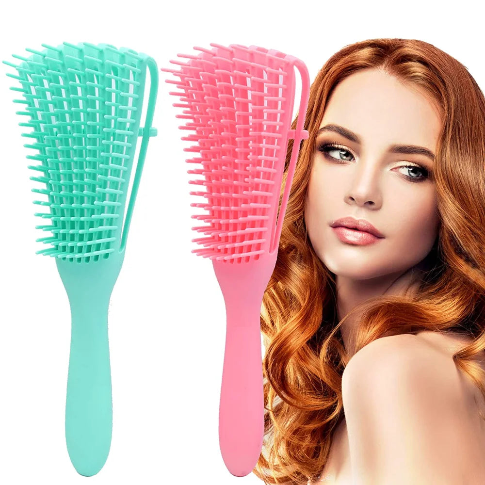 Detangling Scalp Massage Brush for Curly & Thick Hair