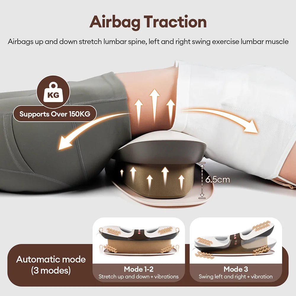 Electric Lumbar Vibration Massager – Adjustable Back Support
