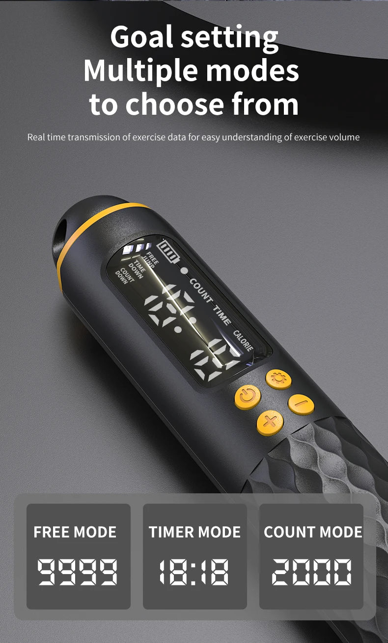 Rechargeable Digital Jump Rope with Calorie Counter