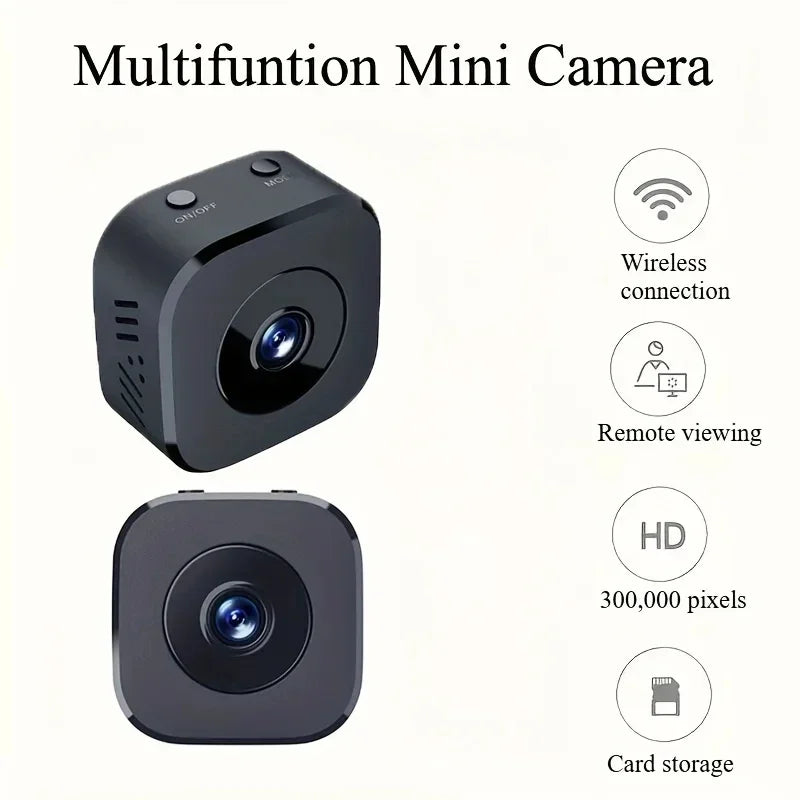 Mini 4K WiFi Security Camera – Night Vision, Two-Way Audio & Magnetic Mount