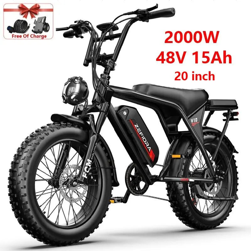 High-Power Electric Bike – Multiple Motor & Battery Options