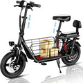 14-Inch Folding Electric Bike with Basket – 48V