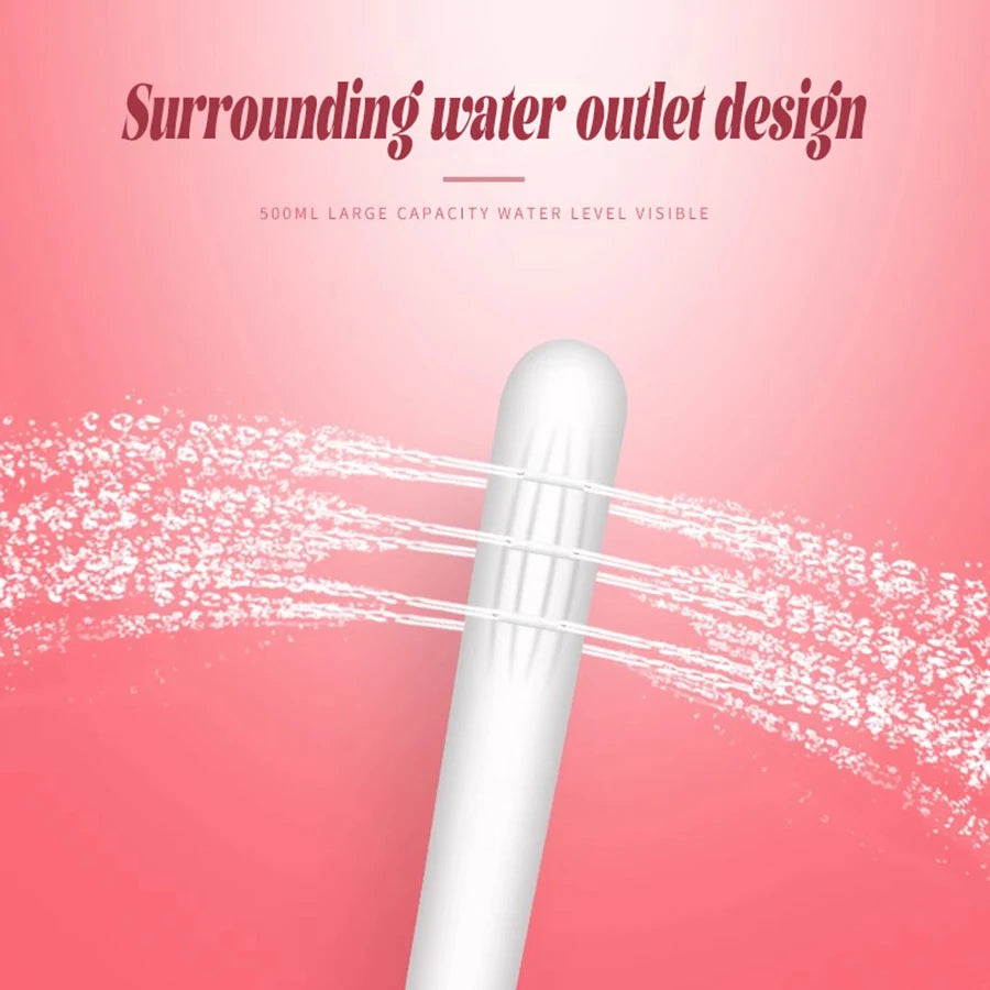 Reusable Personal Rinse Bottle with Interchangeable Nozzles