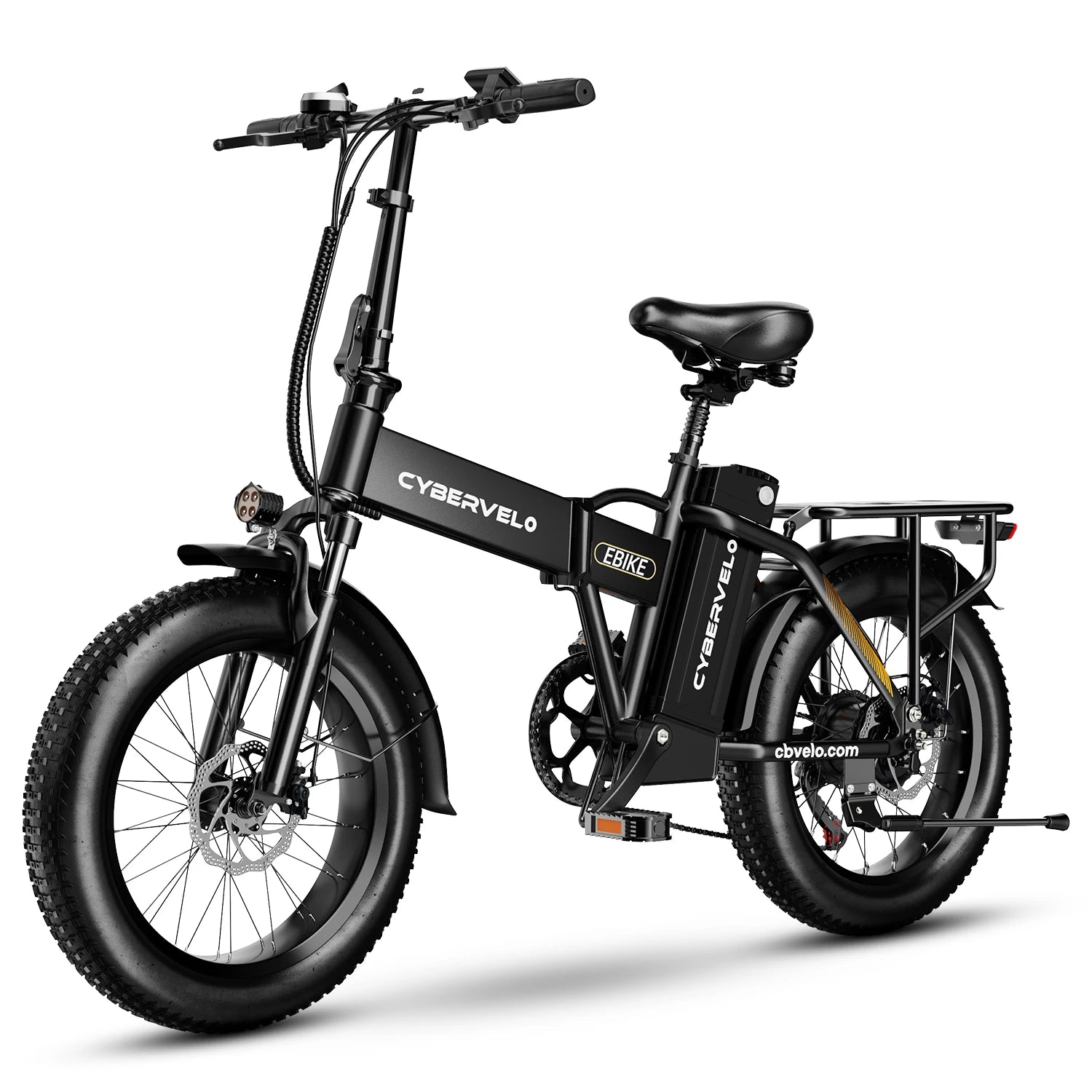 Cybervelo Foldable Fat Tire Electric Bike – 1000W