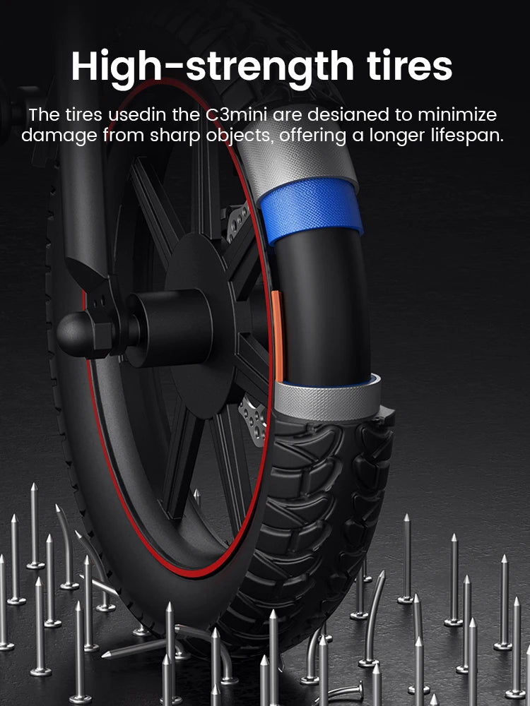 DYU C3 14-Inch Electric Bike – 500W Peak Motor, 36V 7.8Ah Battery