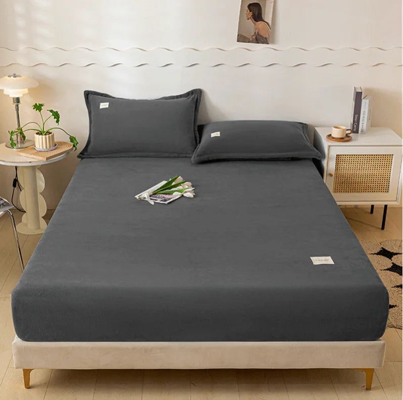 Velvet Thermal Mattress Cover – Plush Winter Bed Cover in Multiple Sizes