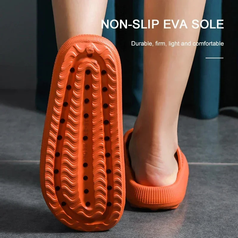EVA Thick Sole Cloud Comfort Slippers – 4cm Cushioned Sole | Unisex | 11 Colors | Sizes 34–47
