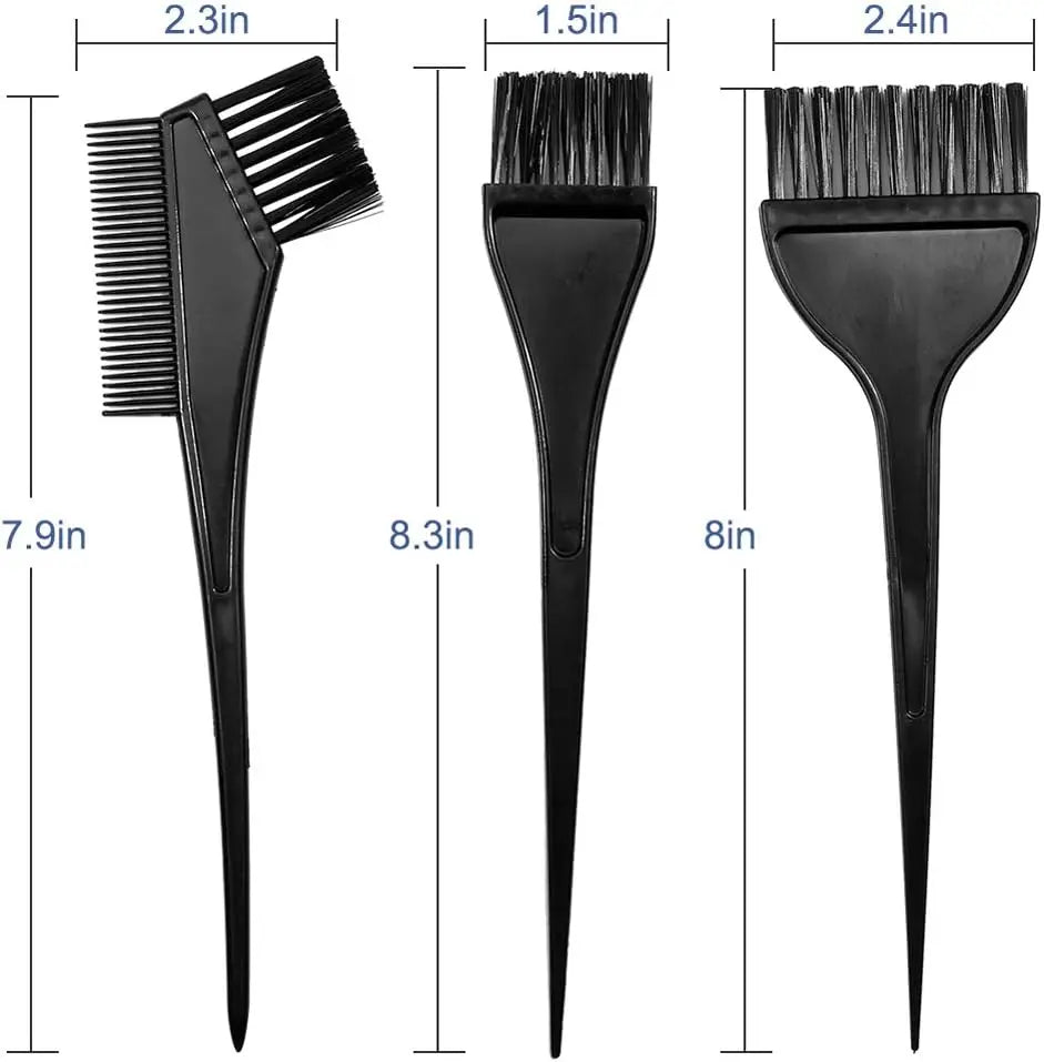 4-Piece Hair Coloring Tool Kit – Brushes & Dye Accessories