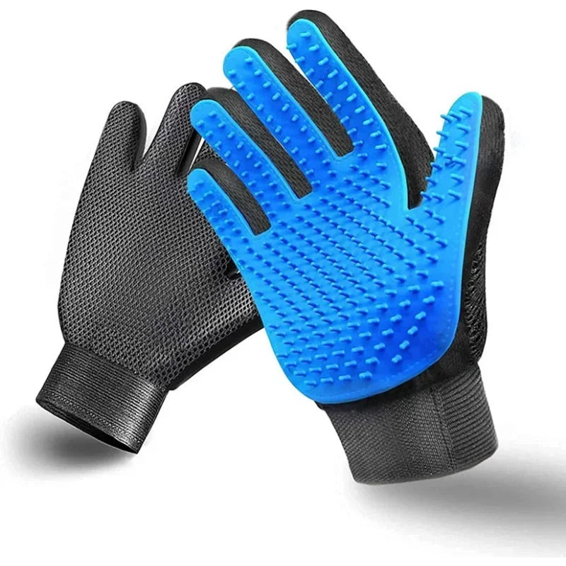 2-Sided Pet Grooming Glove – De-Shedding & Bathing Mitt