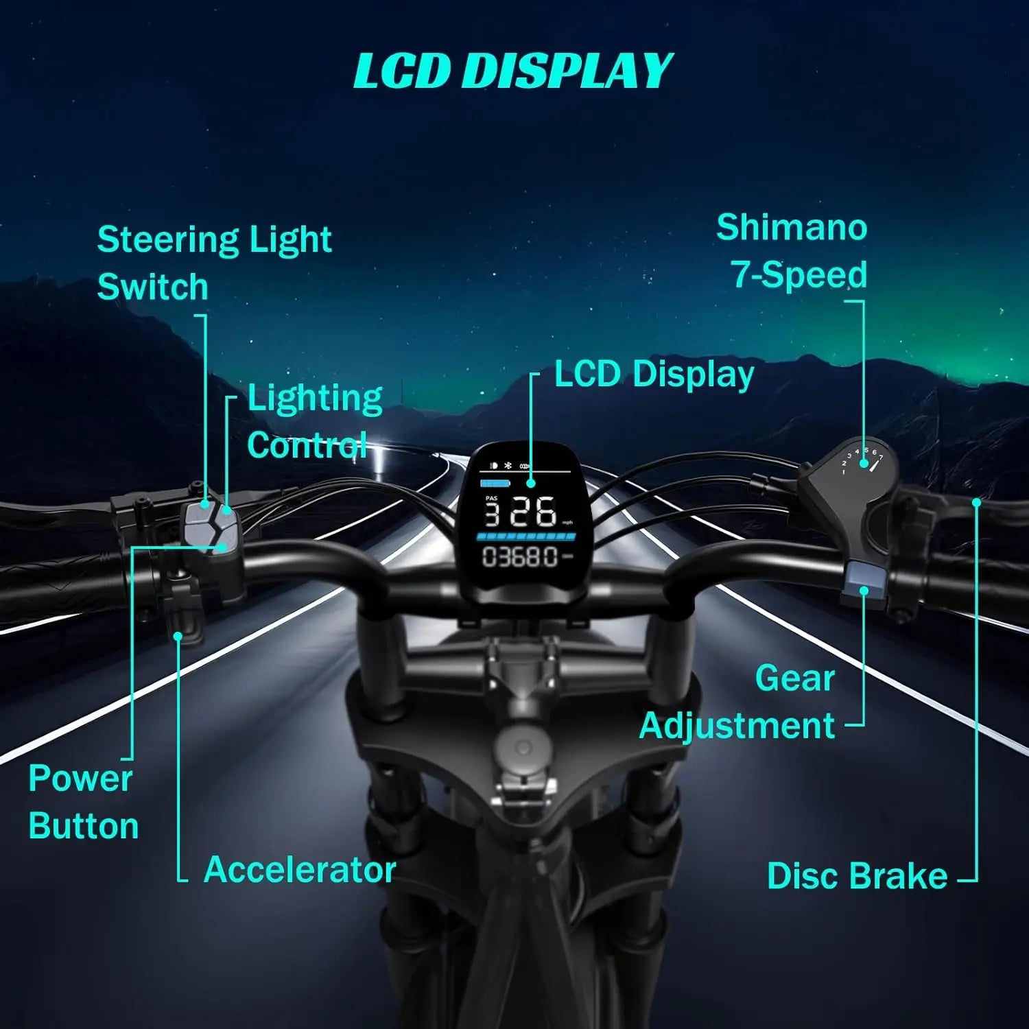 TST R002S 1500W Fat Tire Electric Bike – 28 MPH, 48V 15Ah Battery