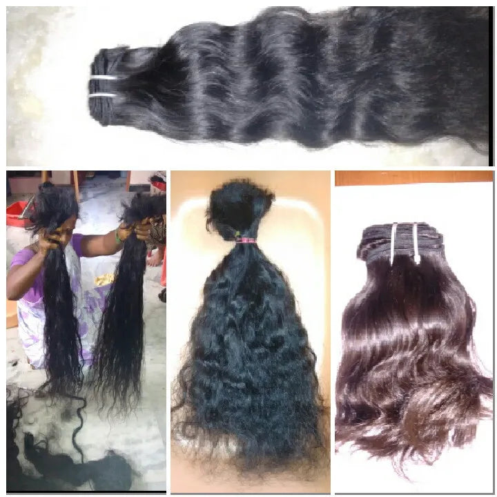 Virgin Human Hair Weft Extensions – Peruvian & Indian Remy Hair