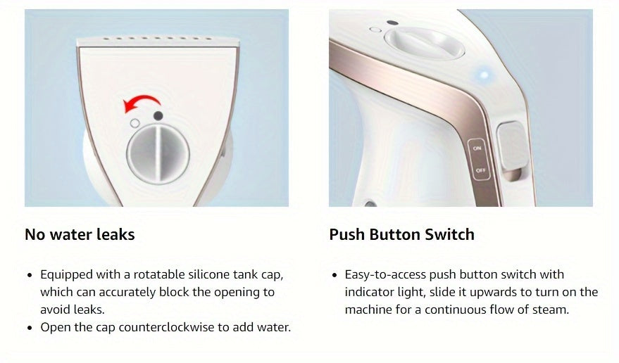 Portable Mini Steam Iron for Trave and Quick Wrinkle Removal