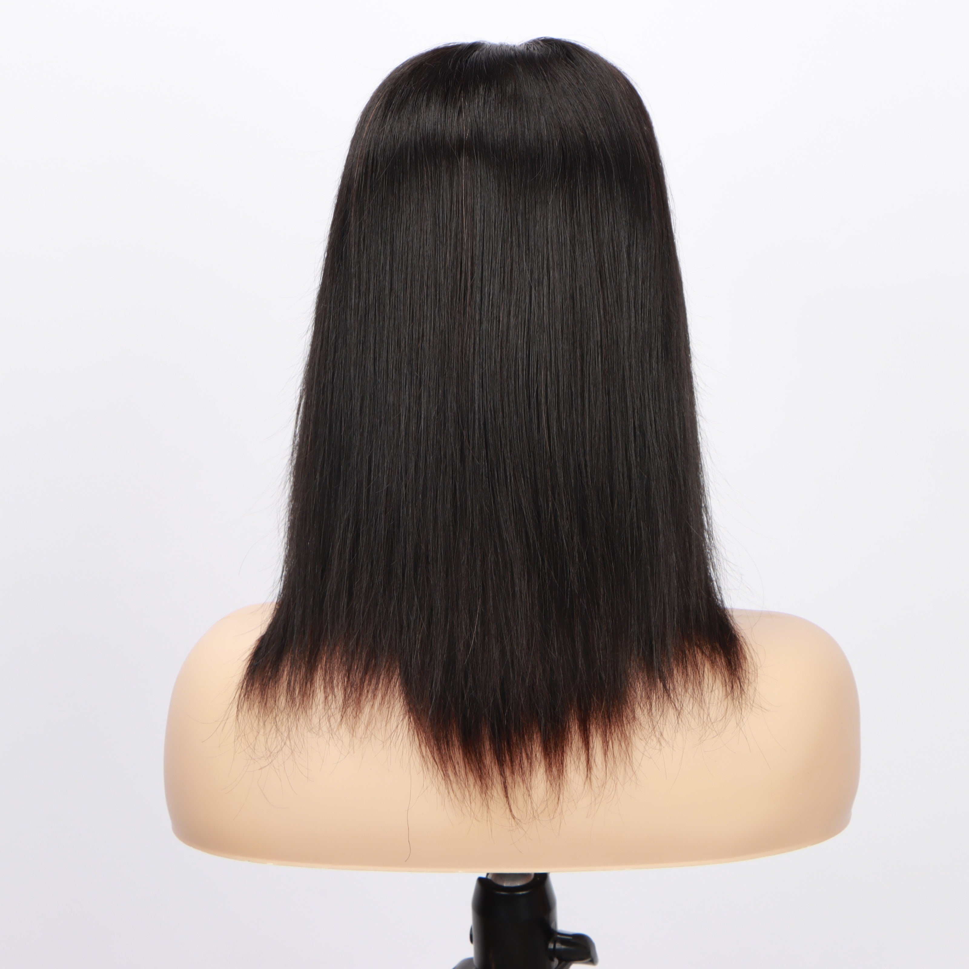 Glueless HD Lace Front Wig – Brazilian Straight Human Hair, 4x4 Closure, 150% Density