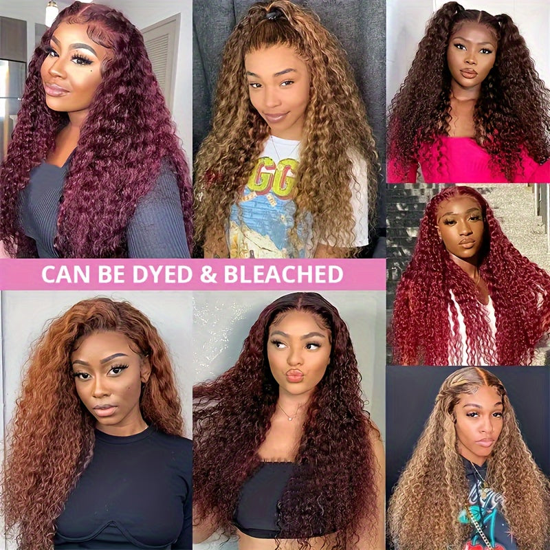 Water Wave Human Hair 5x5 Lace Closure Wig – 200% Density