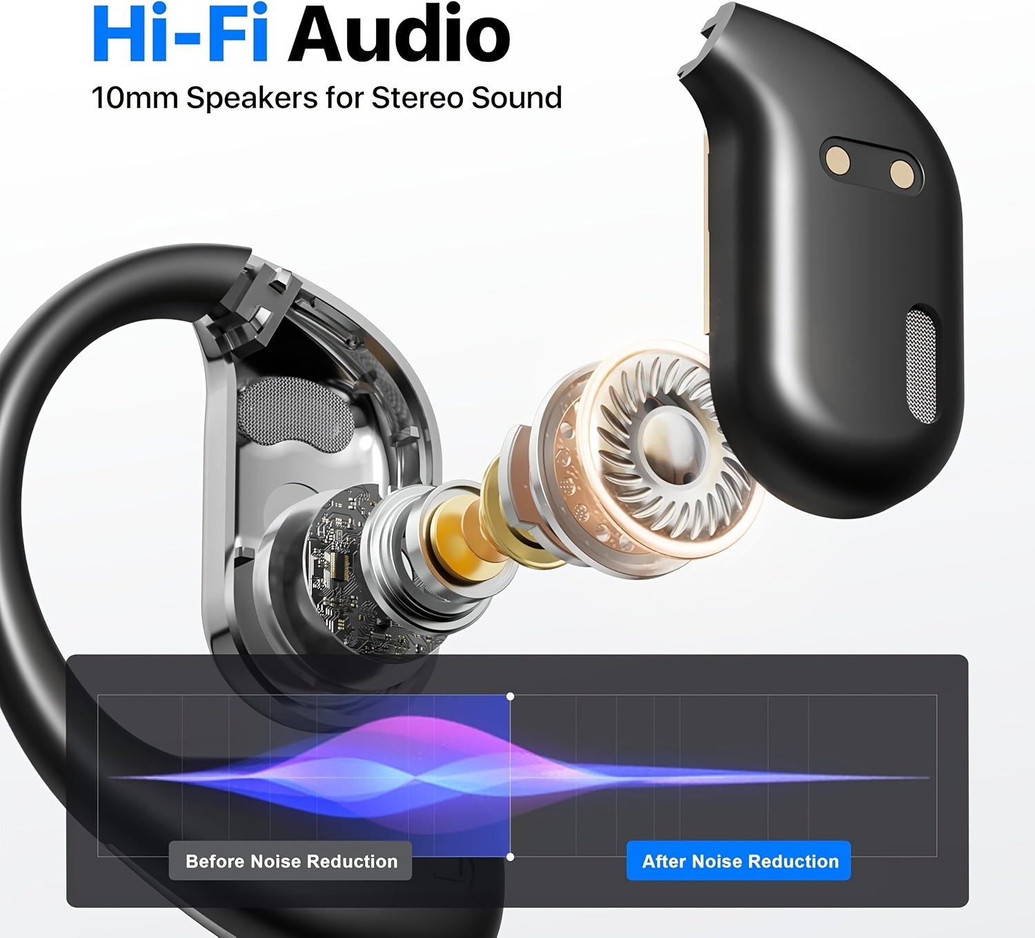 AI Real-Time Translation Earbuds – Wireless