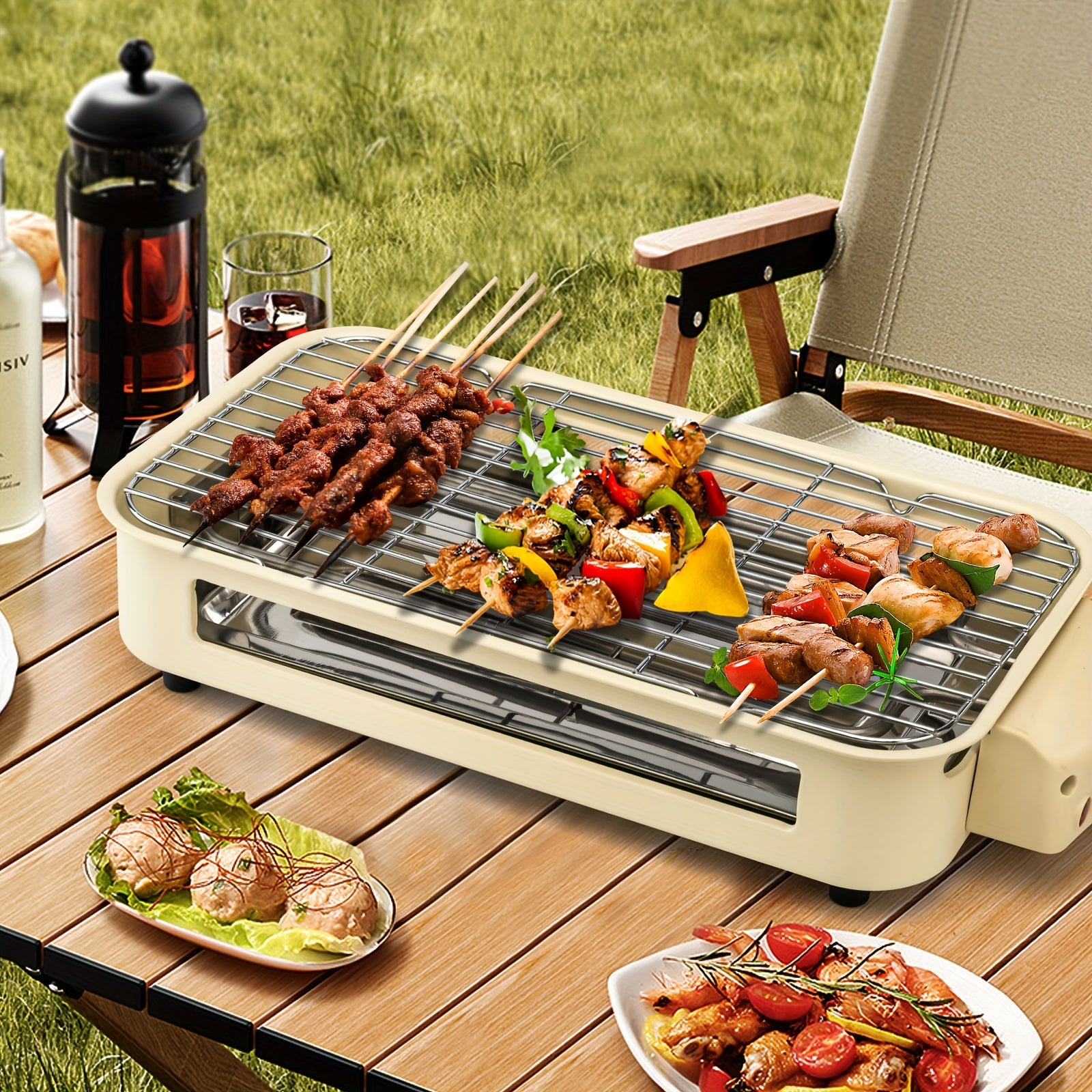Smokeless Electric Indoor Grill – 2-in-1 Non-Stick Grill & Griddle for Home Cooking