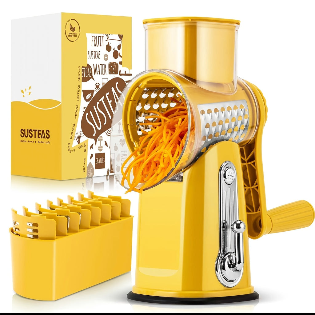 5-Blade Rotary Cheese Grater & Vegetable Slicer
